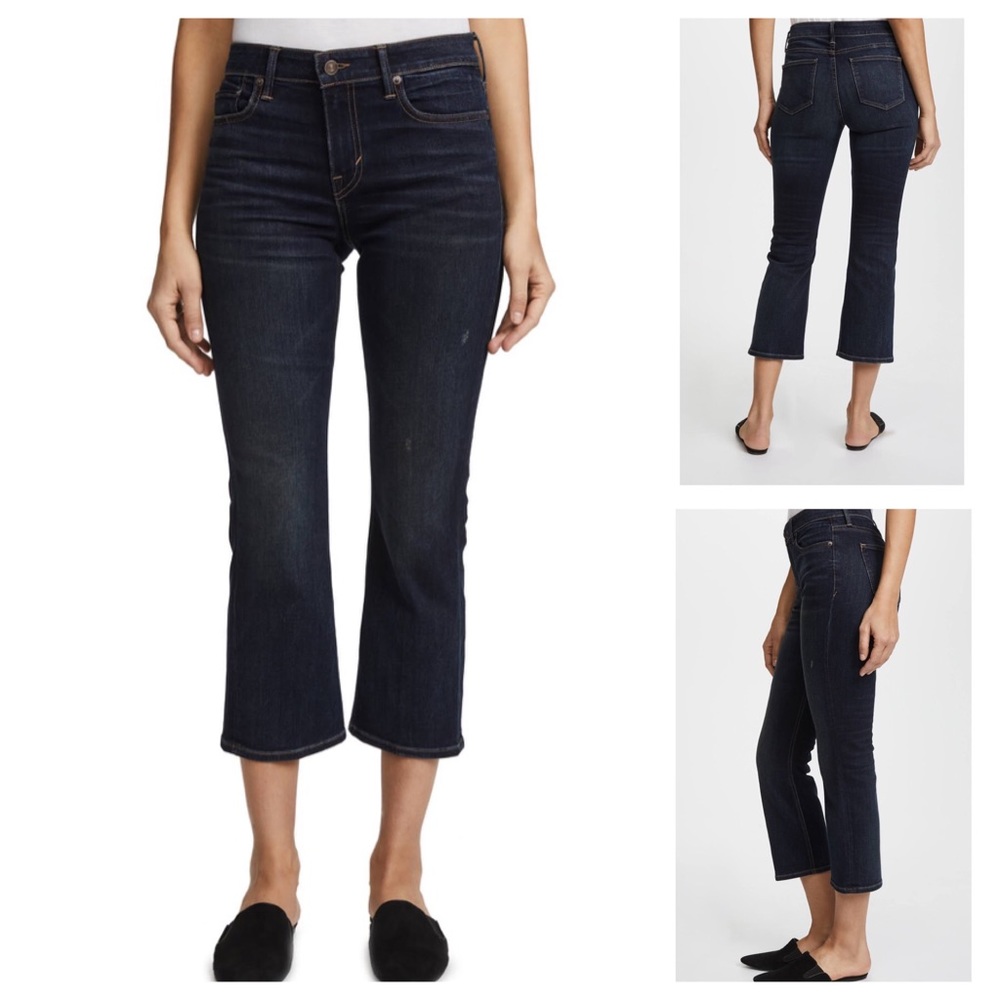 NWT Vince Cropped Flare Jeans Vintage Wash Size 25